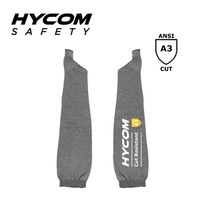 HYCOM Manga de cobertura de braço resistente a corte tridimensionalmente sem costura de nível de corte 3 para segurança no trabalho