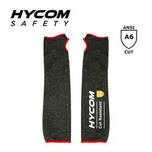 HYCOM Manga anticorte ANSI 6 HPPE com protetor de braço com ranhura para polegar para a indústria