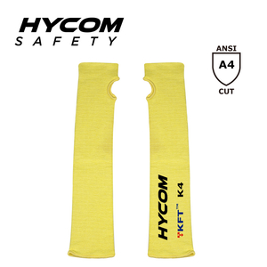 HYCOM Luva anti-corte de nível D resistente ao calor Luva de segurança no trabalho com fenda para polegar